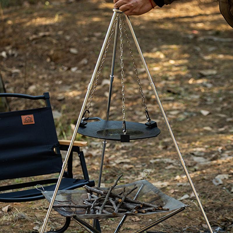 Aluminum Camping Bonfire Tripo - Camping Cooking Pot Tripod avis et prix