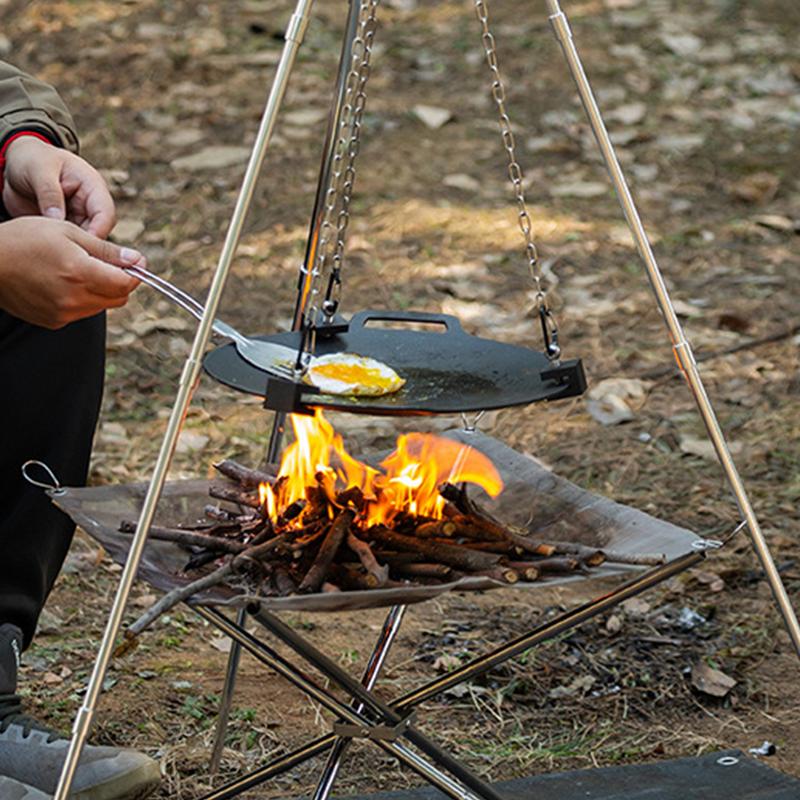 Aluminum Camping Bonfire Tripo - Camping Cooking Pot Tripod avis et prix