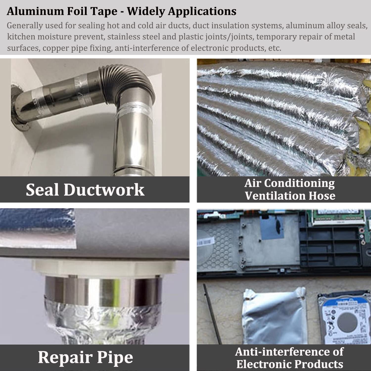 Aluminum Foil Duct Tape Heavy  - Aluminum Foil Heavy Duty avis et prix