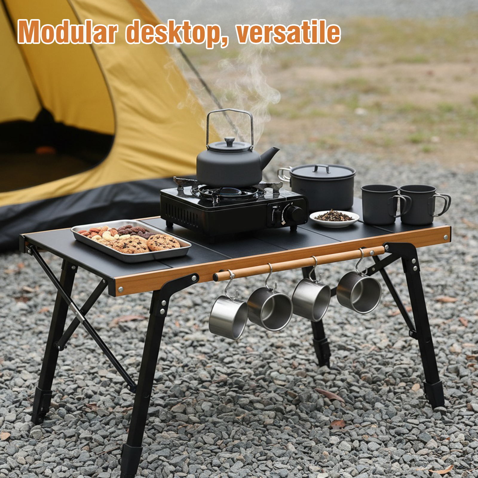 Portable Camping Table with St - Camping Cooking Table avis et prix