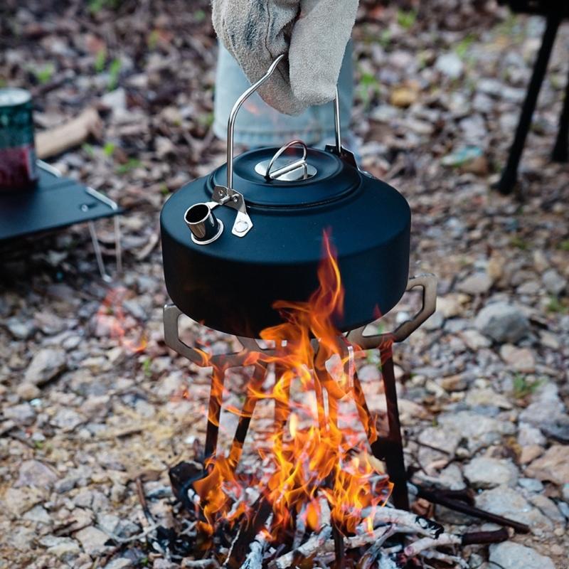 55KD Foldable Camp Stove Base  - Camping Cooking Pot Tripod avis et prix