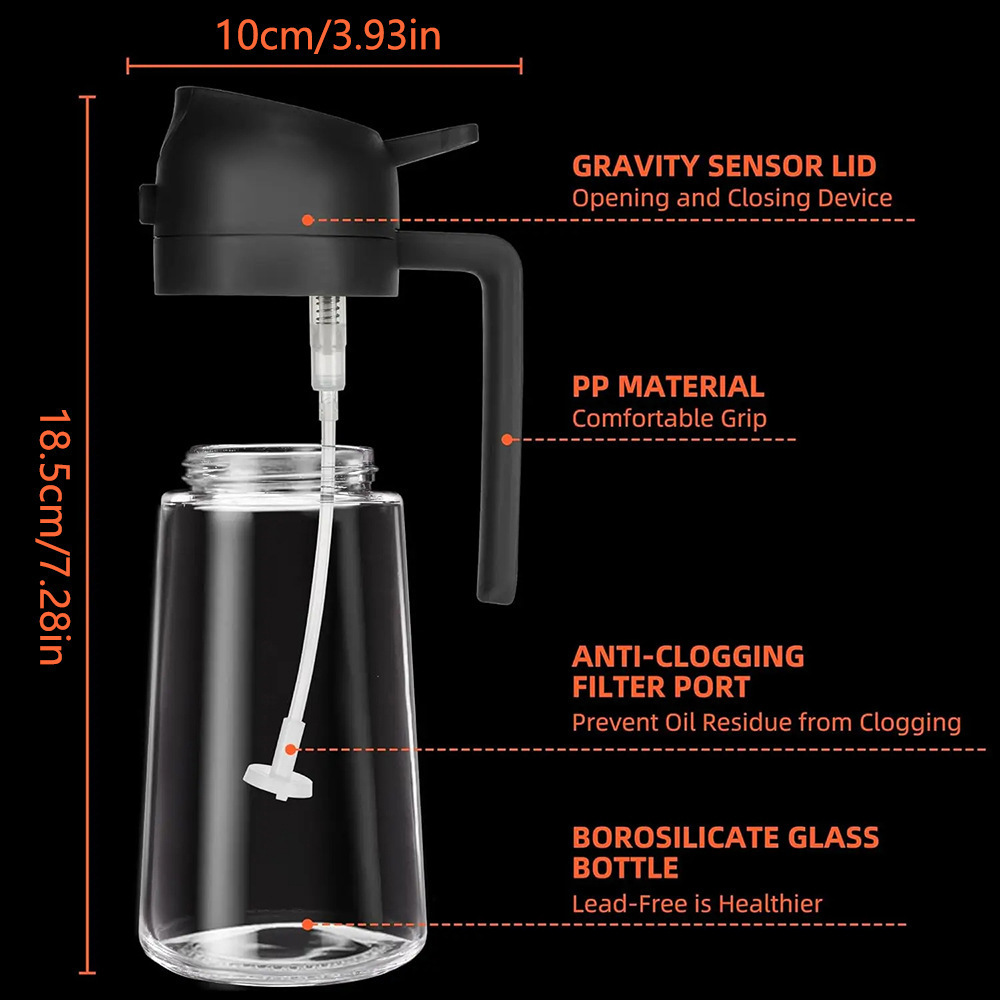 470ml Oil Spray Bottle Kitchen - Camping Cooking Oil Container avis et prix