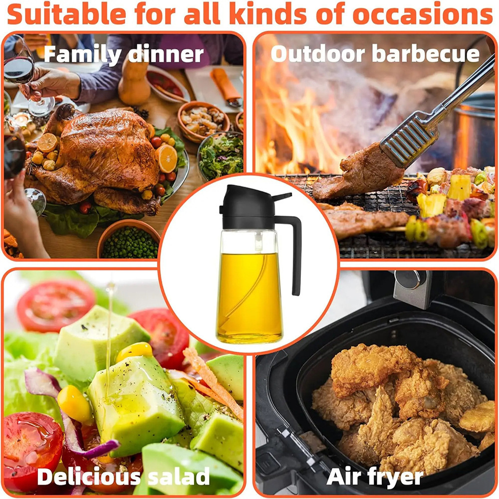 470ml Oil Spray Bottle Kitchen - Camping Cooking Oil Container avis et prix
