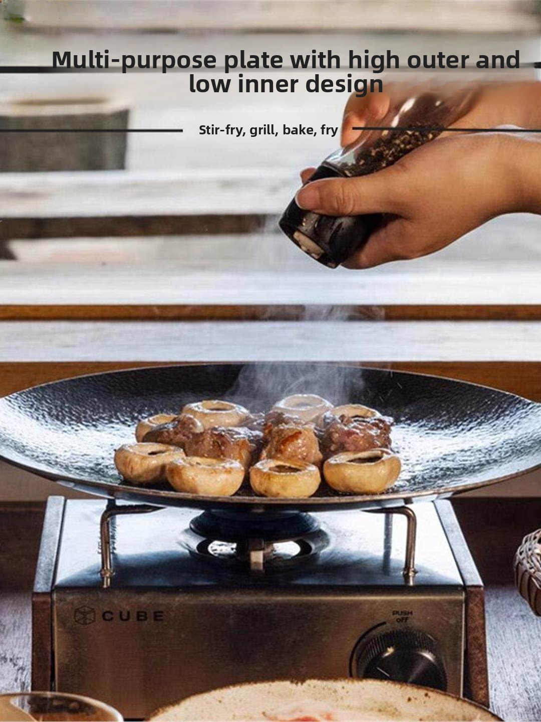 Outdoor Cast Iron Charcoal Gri - Cooking Outdoor Camping avis et prix