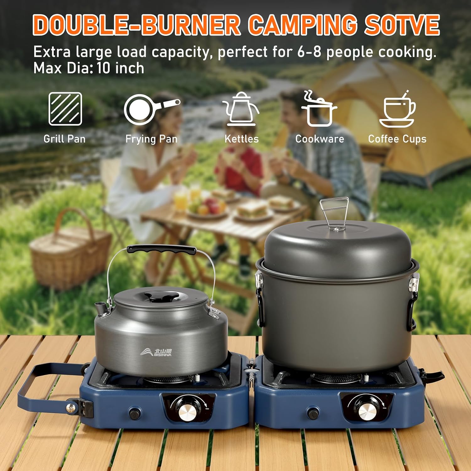Portable 2 Burner Propane Camp - Camping Cooking Propane avis et prix