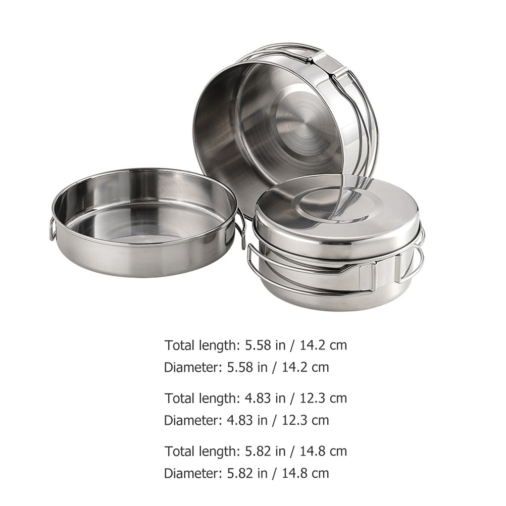 1Set Stainless Steel Camping C - Camping Outdoor Cooking Set avis et prix