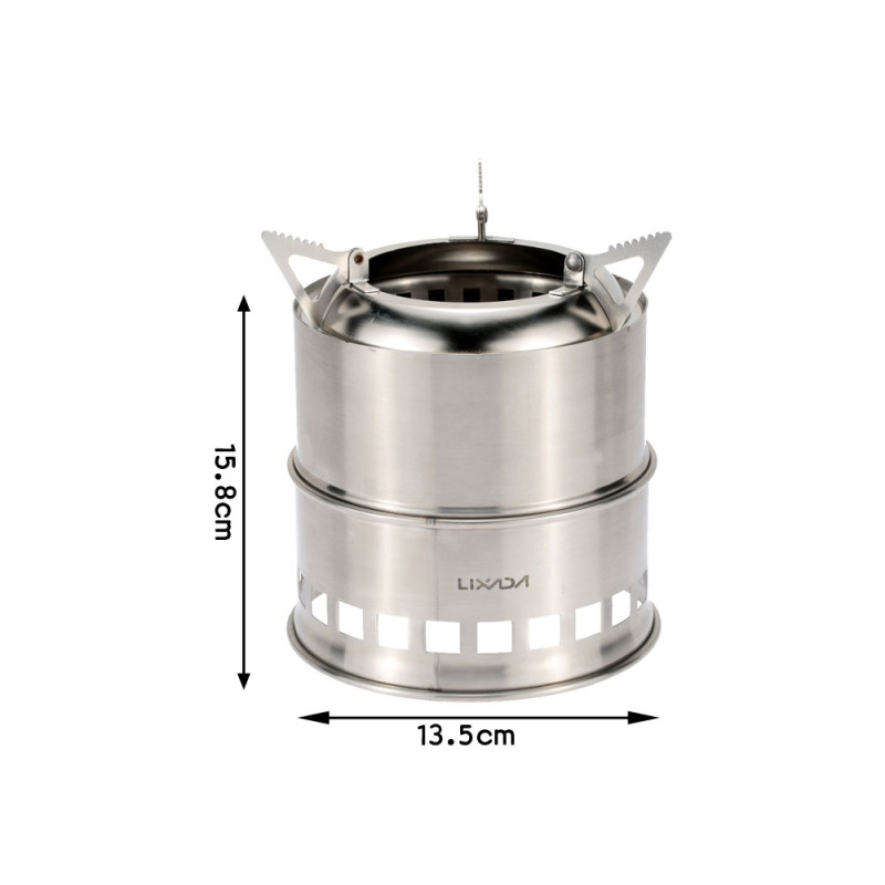 Lixada Stainless Steel Wood St - Camping Cooking Alcohol avis et prix