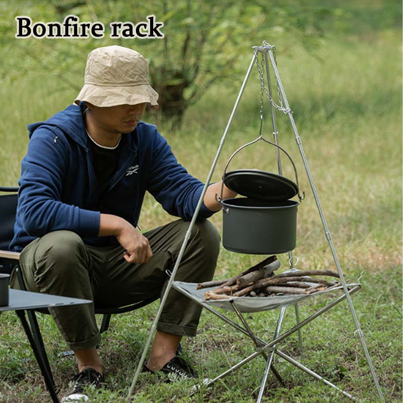 Camping Bonfire Tripod Portabl - Camping Cooking Pot Tripod avis et prix
