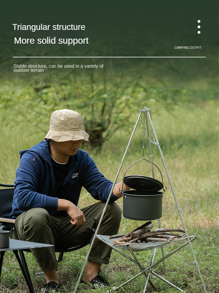 Camping Bonfire Tripod Portabl - Camping Cooking Pot Tripod avis et prix