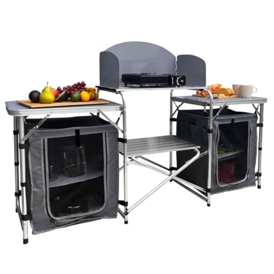Camping Kitchen Table, Portabl - Camping Cooking Table avis et prix