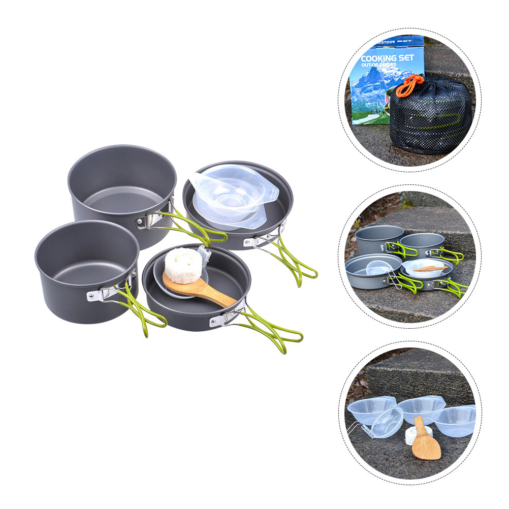 1Set Portable Camping Cookware - Camping Outdoor Cooking Set avis et prix