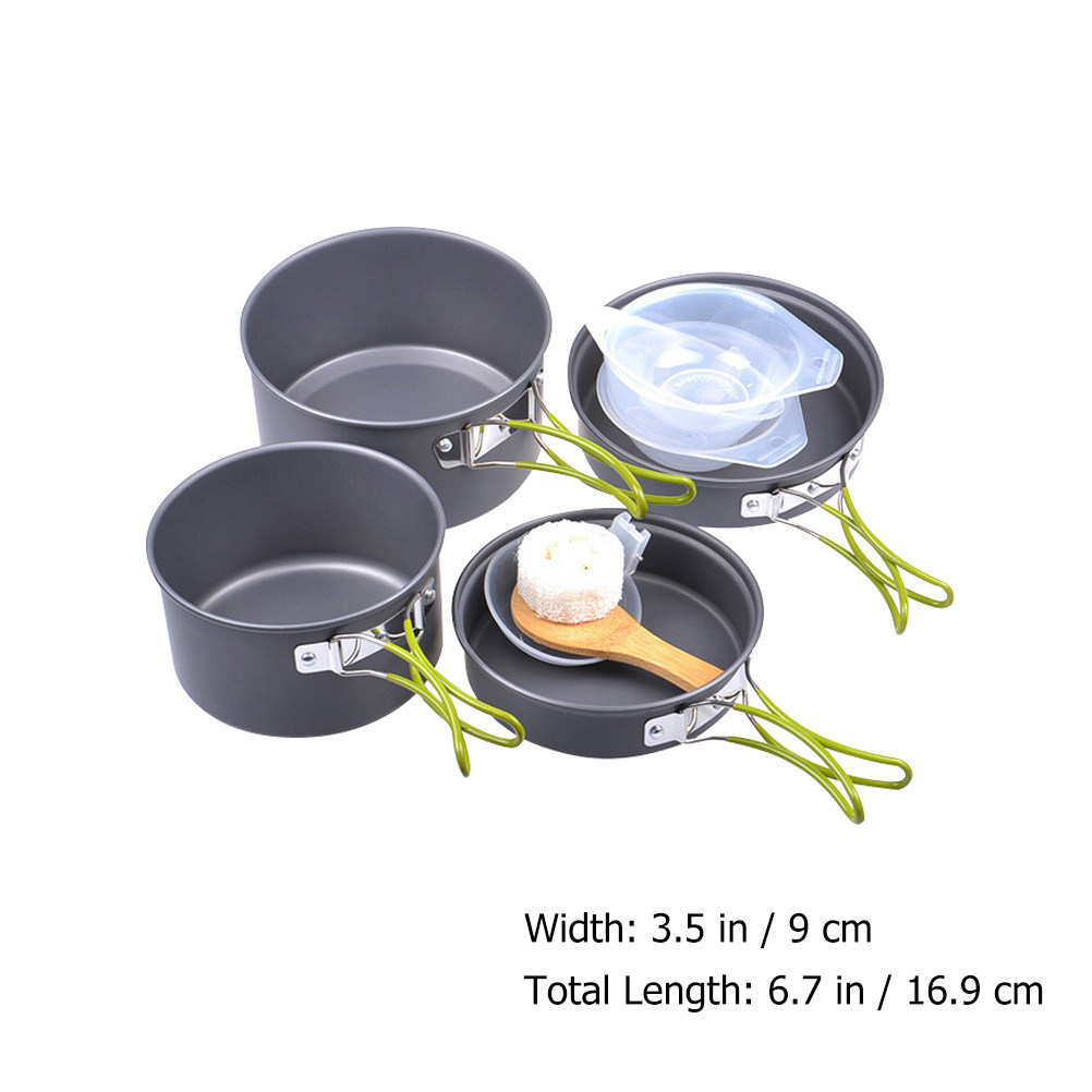 1Set Portable Camping Cookware - Camping Outdoor Cooking Set avis et prix