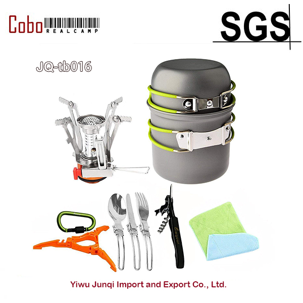 12-17Pcs Camping Cookware Stov - Camping Cooking Pot Tripod avis et prix