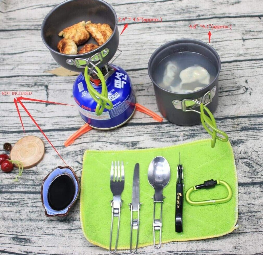 12-17Pcs Camping Cookware Stov - Camping Cooking Pot Tripod avis et prix
