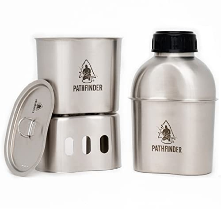 Metal Canteen Cooking Set - Su - Camping Cooking Essentials Kit avis et prix