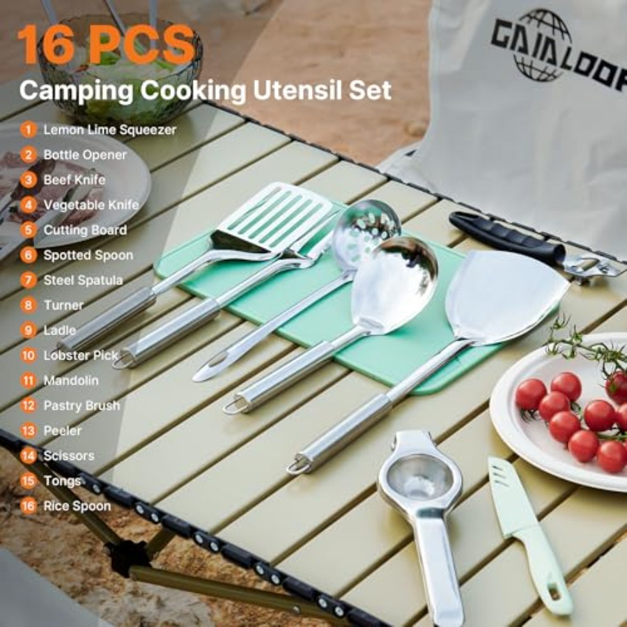 Portable Camping Cooking Utens - Camping Cooking Essentials Kit avis et prix