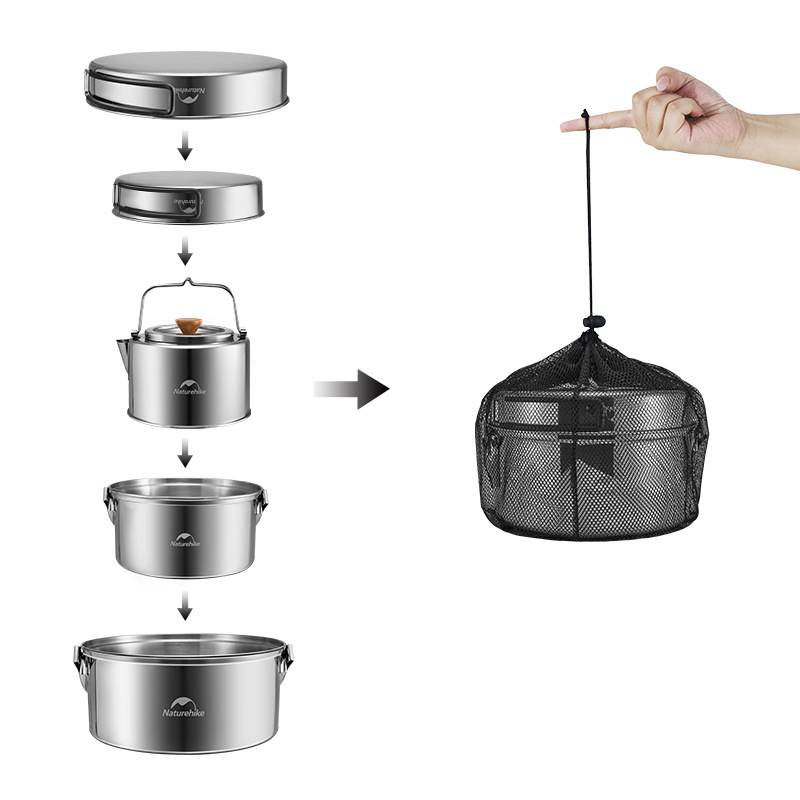 Naturehike Camping Cookware Se - Quechua Camping Cooking Set avis et prix