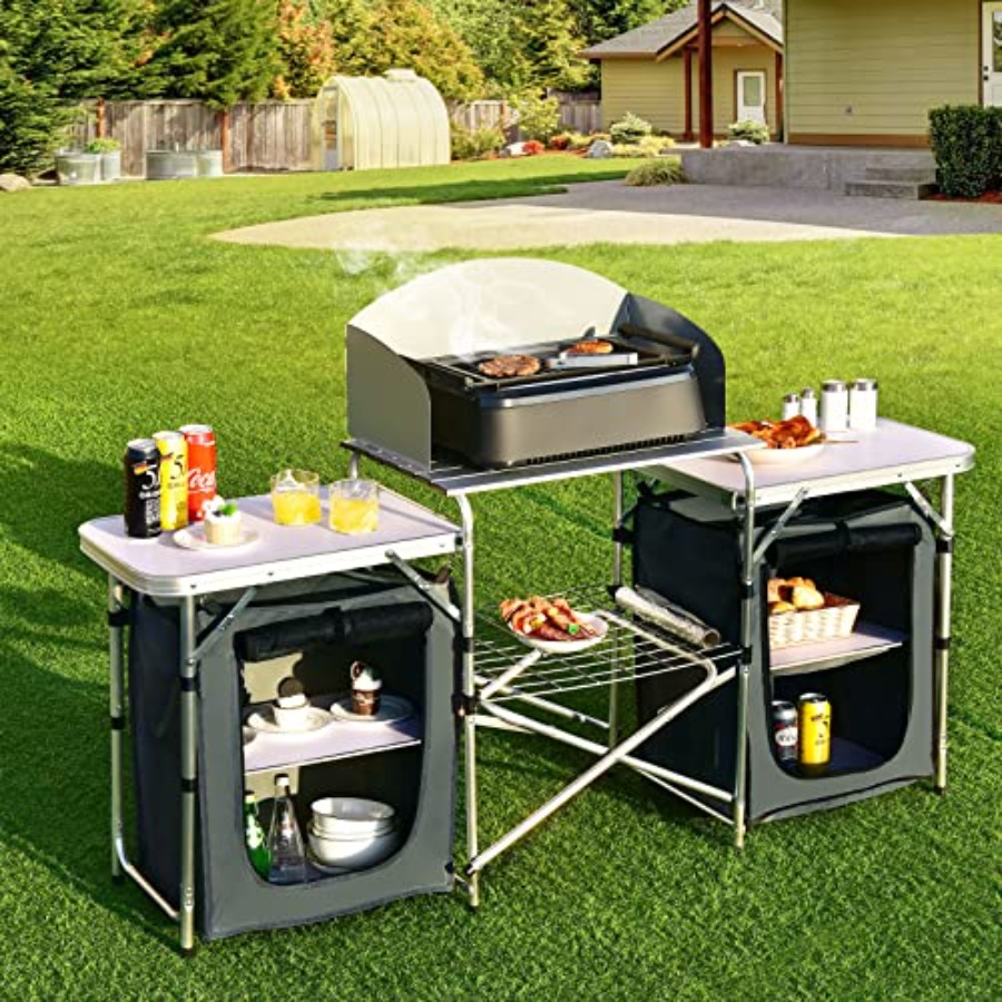 Portable Camping Kitchen Table - Camping Cooking Equipment avis et prix