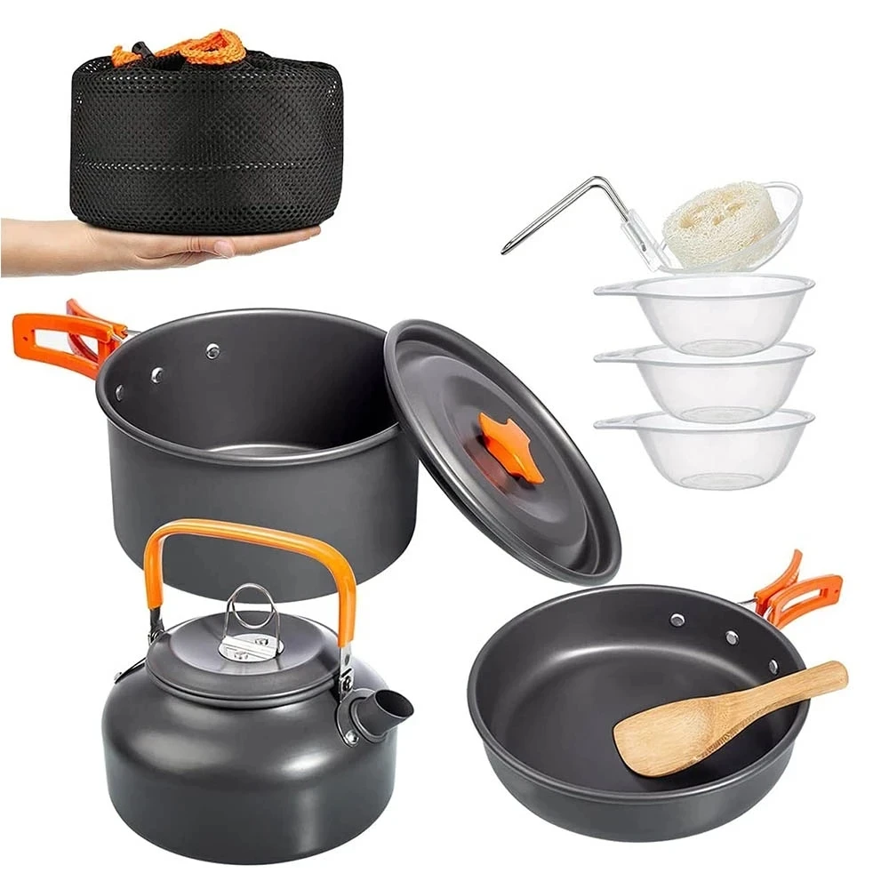 Camping Cookware Kit Outdoor C - Camping Cooking Set 2 Person avis et prix