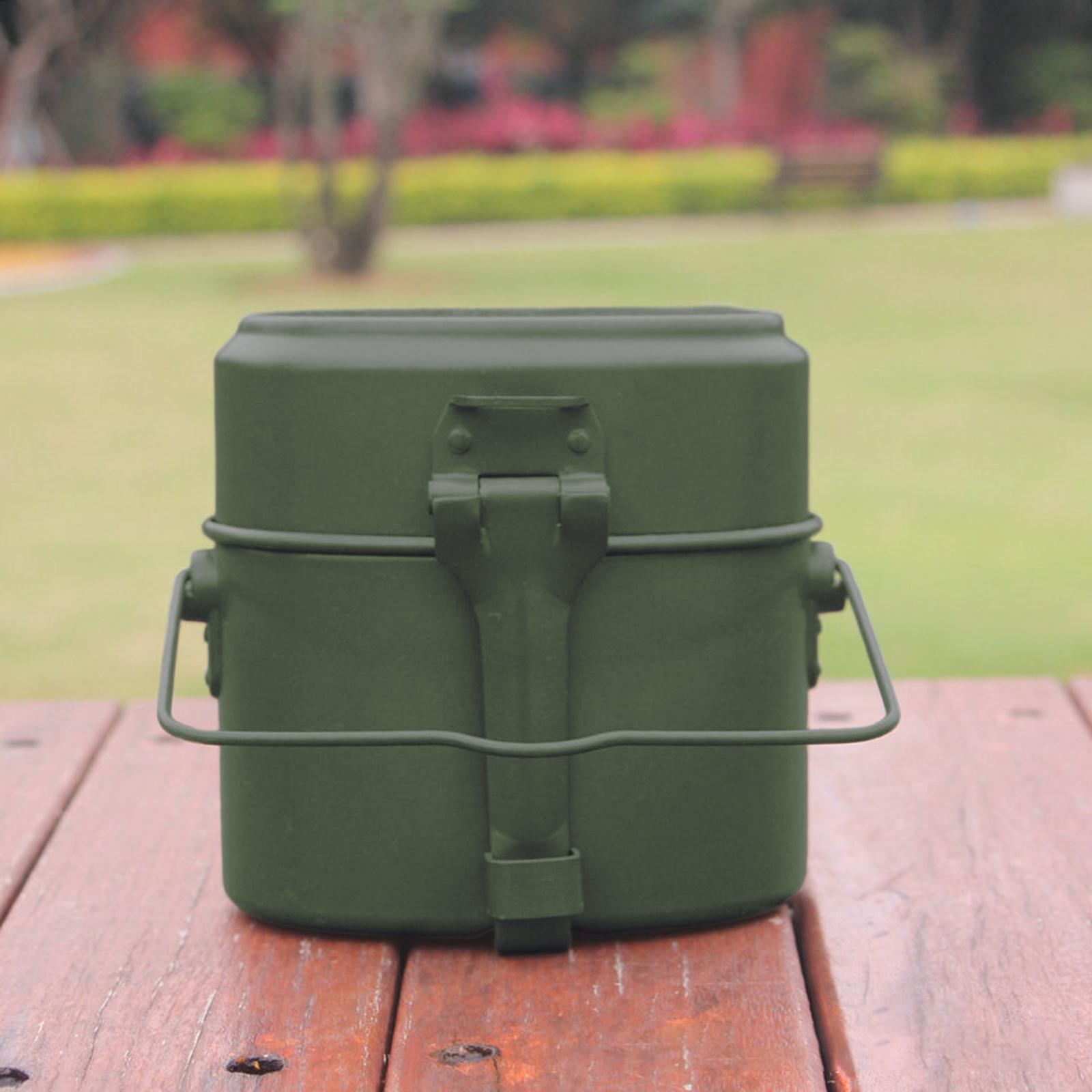 Lunch Box Mess Kit Pot and Pan - Camping Cooking Set 2 Person avis et prix