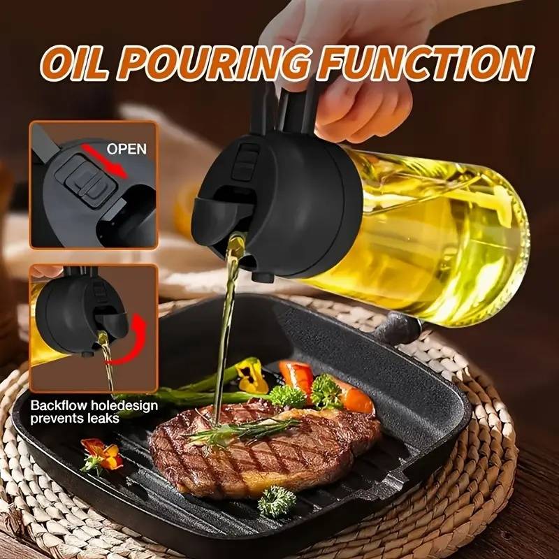 470ml Kitchen Oil Spray Bottle - Camping Cooking Oil Container avis et prix