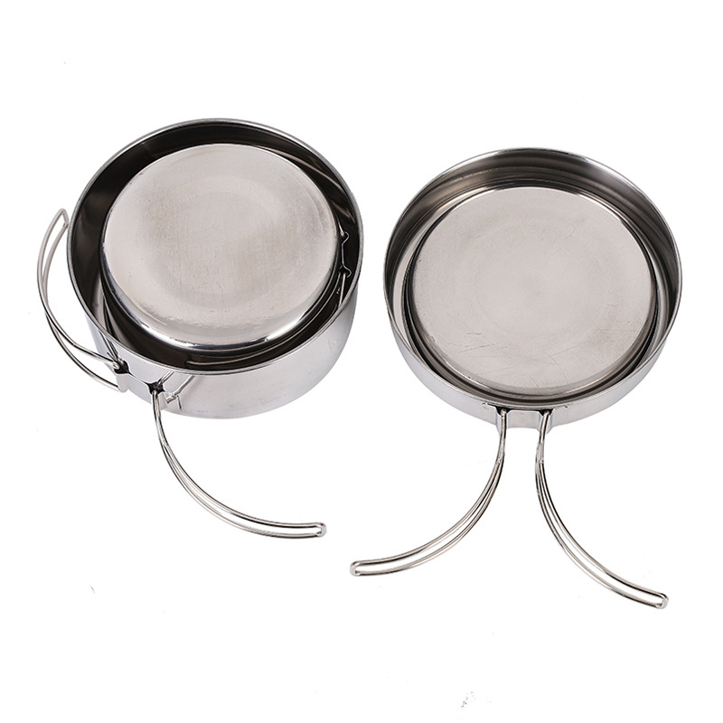 CLS 4-Piece Stainless Steel Ca - Quechua Camping Cooking Set avis et prix