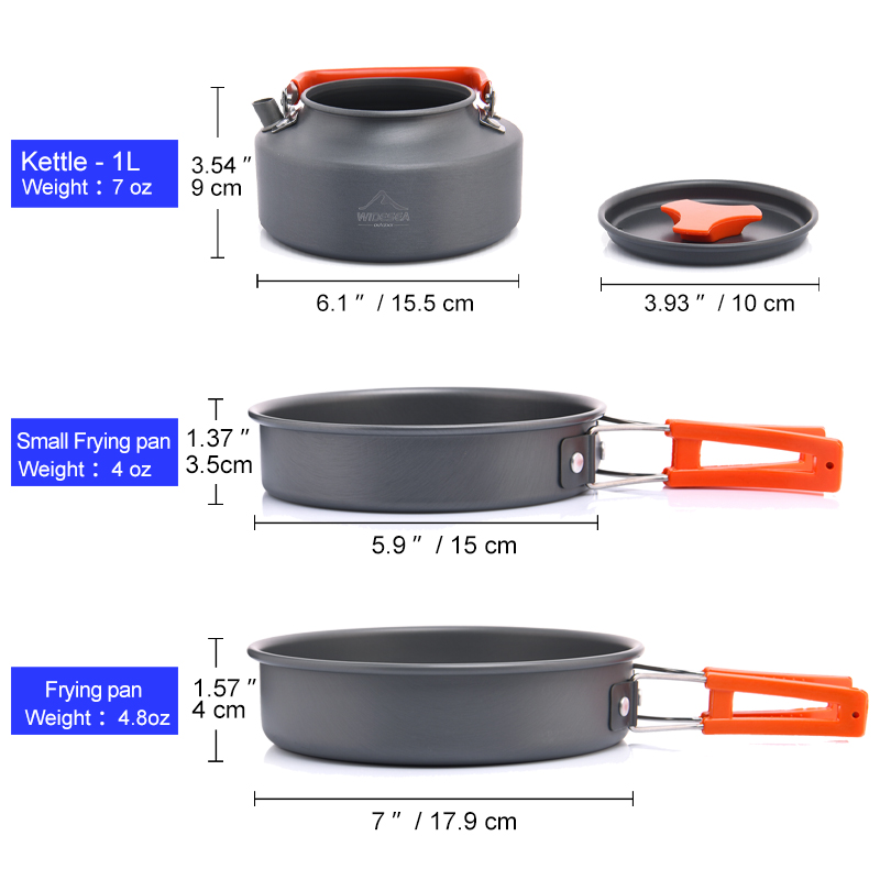 Widesea Camping Outdoor Cookwa - Quechua Camping Cooking Set avis et prix