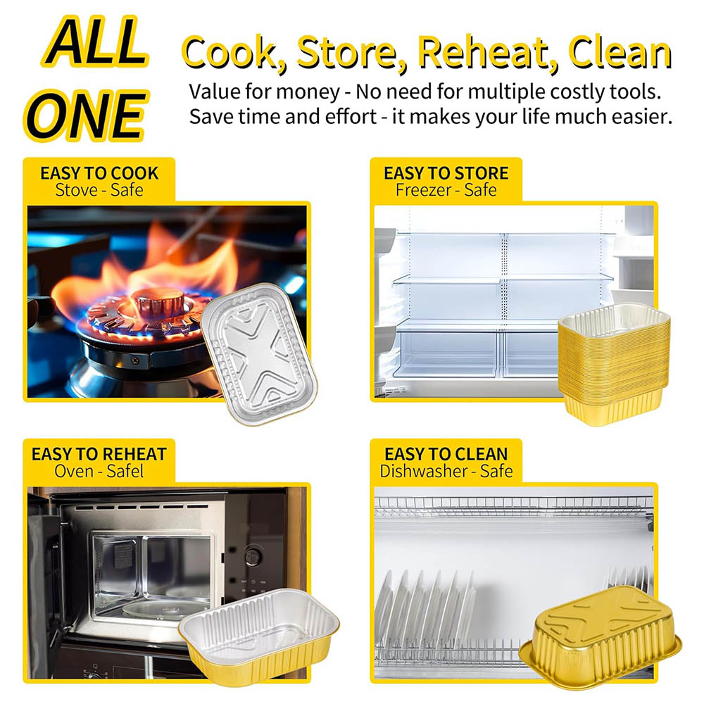 Small Aluminum Pans with Lids  - Aluminum Foil Heavy Duty avis et prix