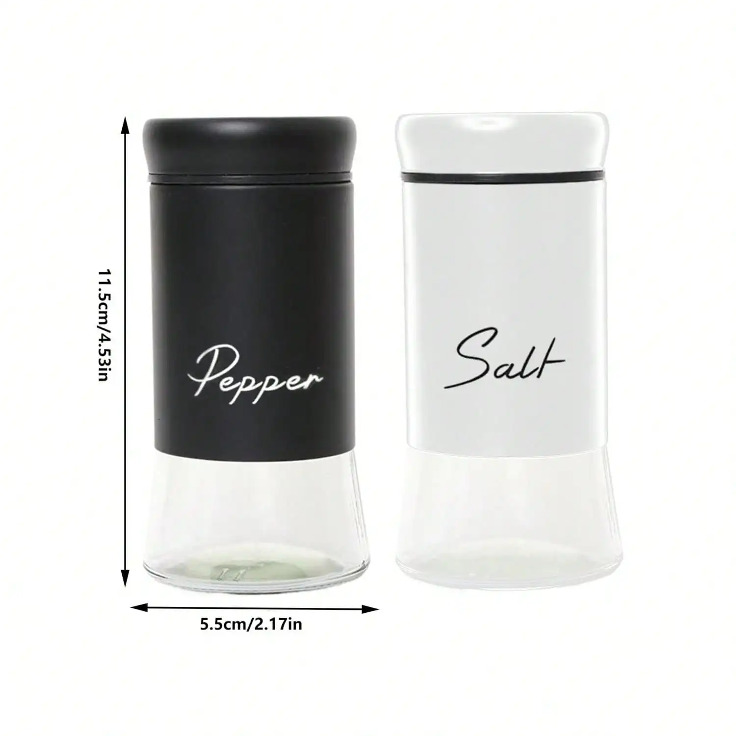 2Pcs 5Oz Glass Bottom Salt Pep - Camping Cooking Dining Set avis et prix