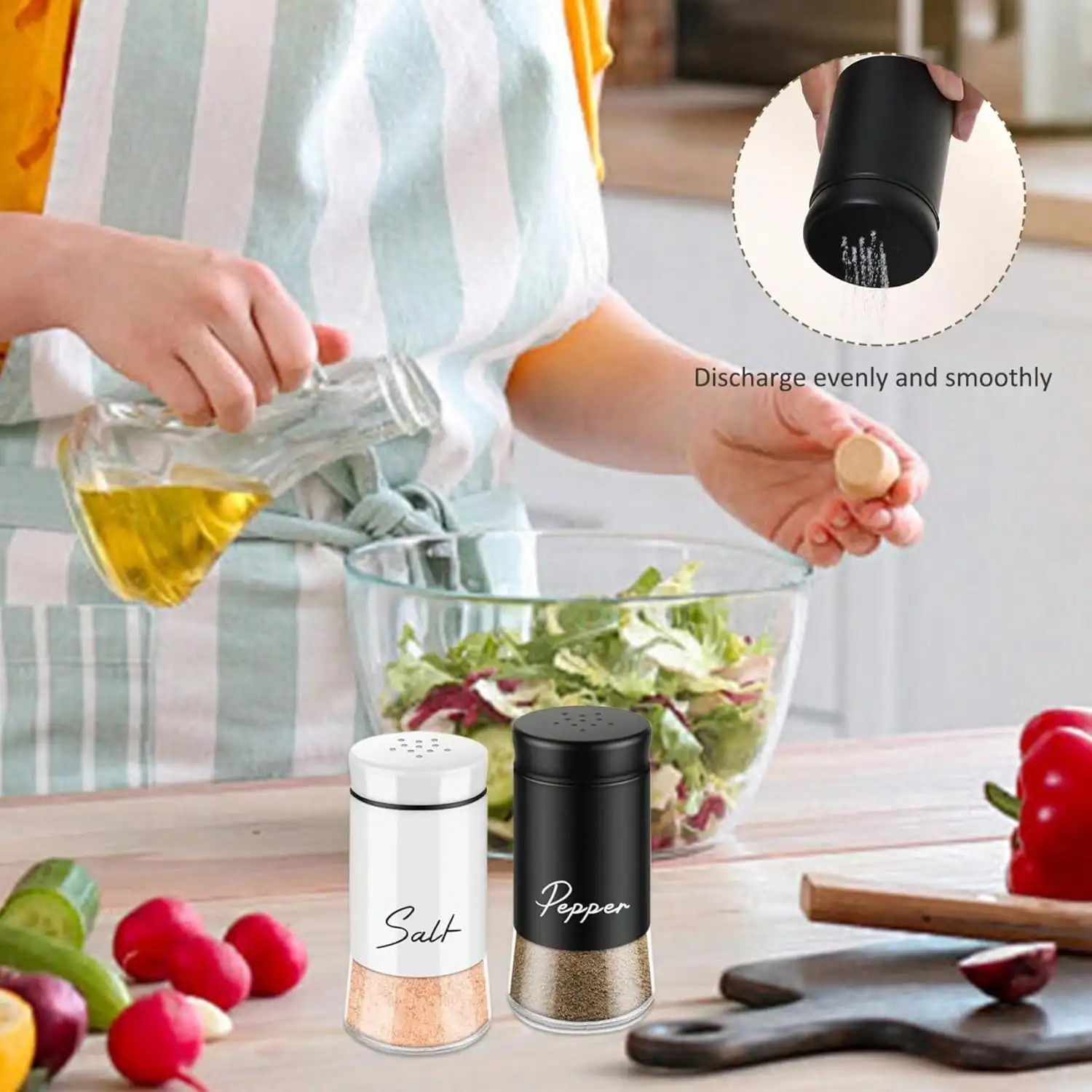 2Pcs 5Oz Glass Bottom Salt Pep - Camping Cooking Dining Set avis et prix