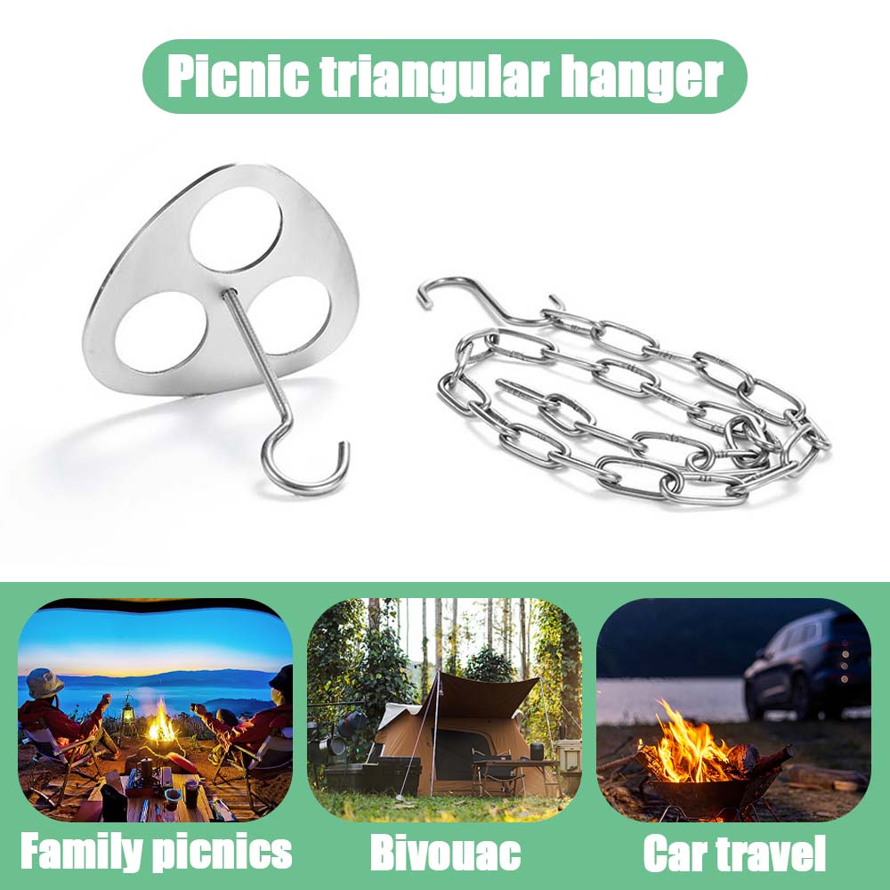 Portable Camping Tripod Rack – - Camping Cooking Pot Tripod avis et prix