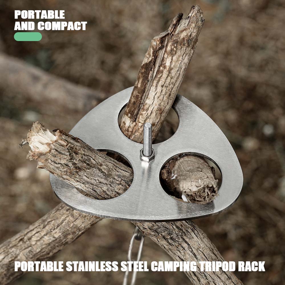 Portable Camping Tripod Rack – - Camping Cooking Pot Tripod avis et prix