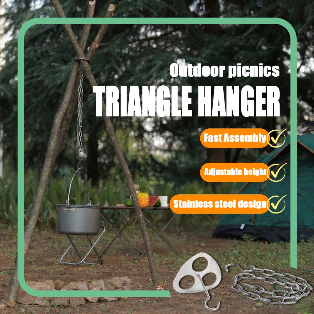 Portable Camping Tripod Rack – - Camping Cooking Pot Tripod avis et prix