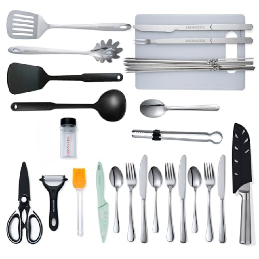 Camping Cooking Utensils Set C - Camping Cooking Essentials Kit avis et prix