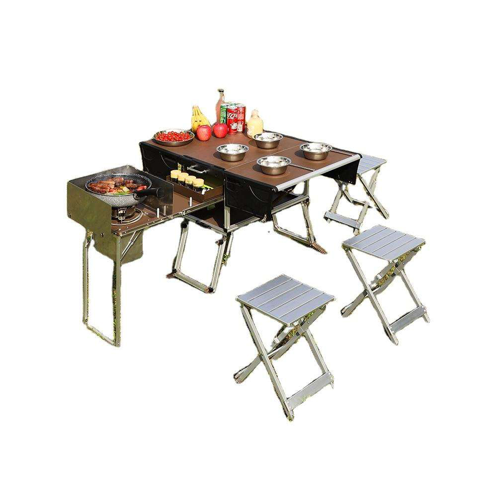 Portable Outdoor Folding Food  - Camping Cooking Dining Set avis et prix