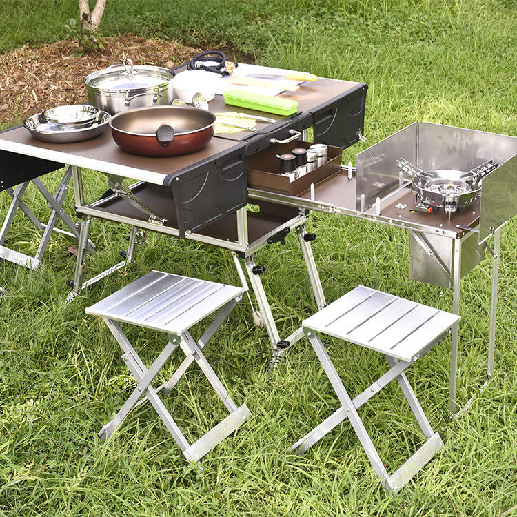 Portable Outdoor Folding Food  - Camping Cooking Dining Set avis et prix