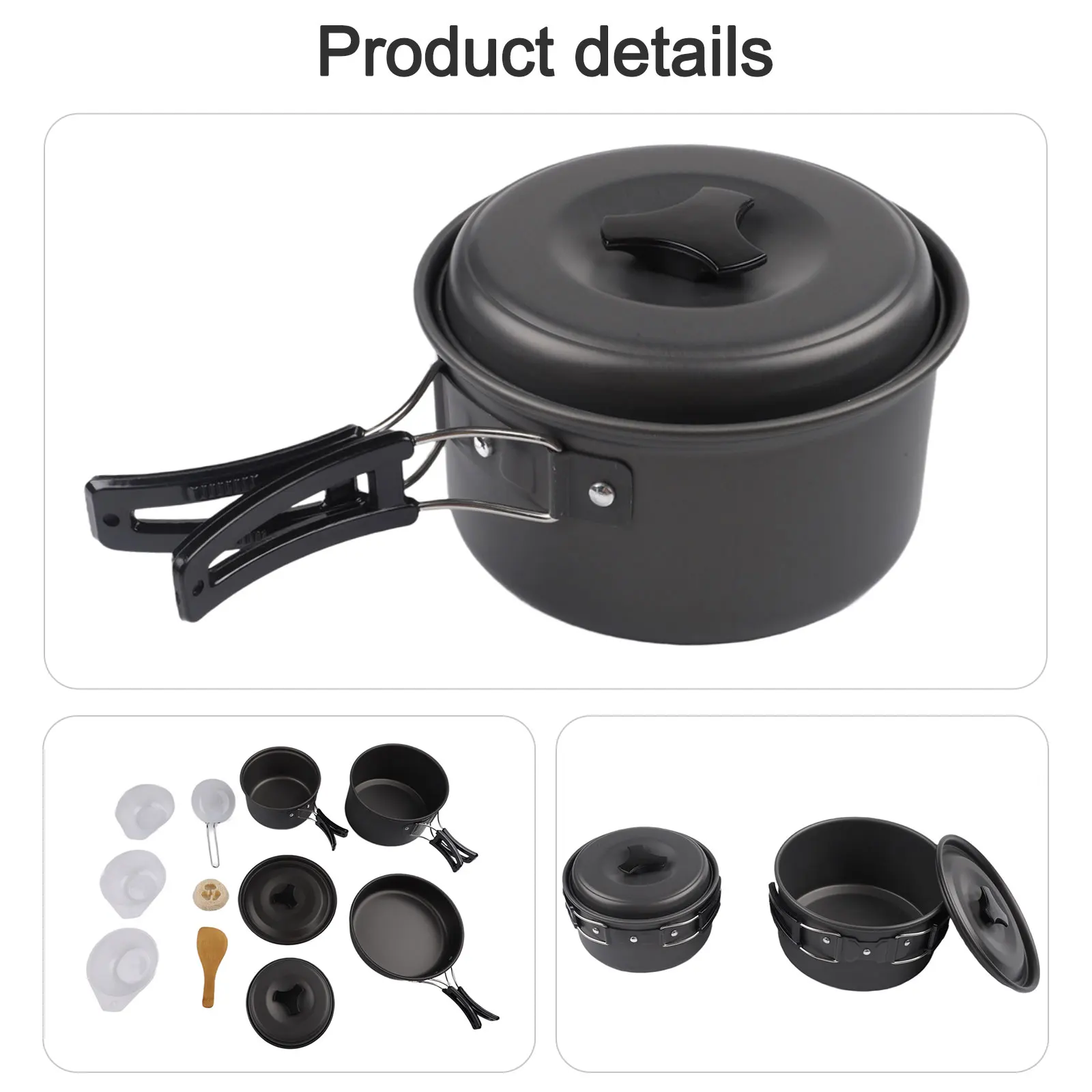 16.7*3.9CM Camping Cookware Se - Camping Cooking Essentials Kit avis et prix