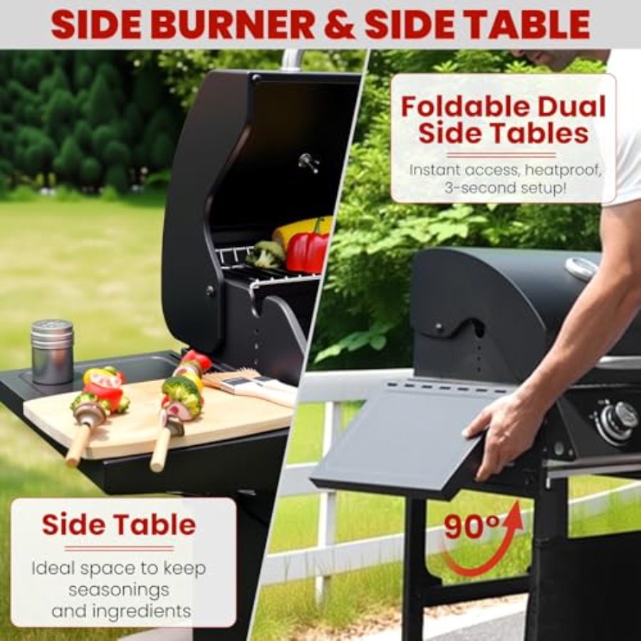 2-Burner Gas Grill 234 SQ.IN O - Camping Cooking Top avis et prix