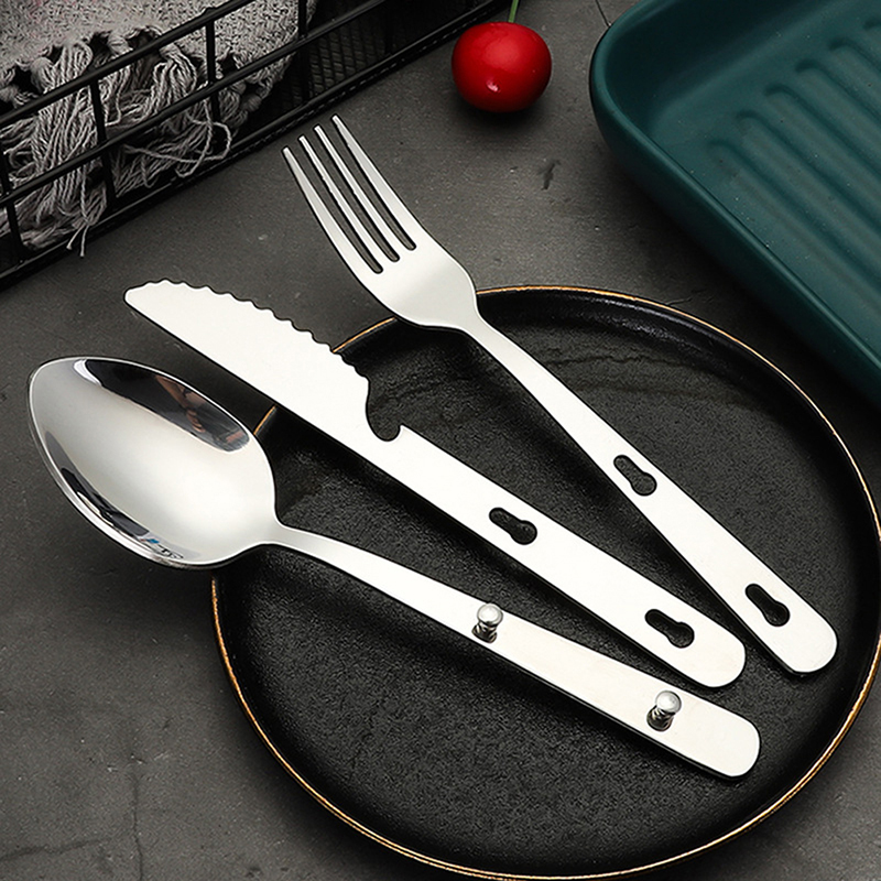3pcs/set Portable Stainless St - Quechua Camping Cooking Set avis et prix