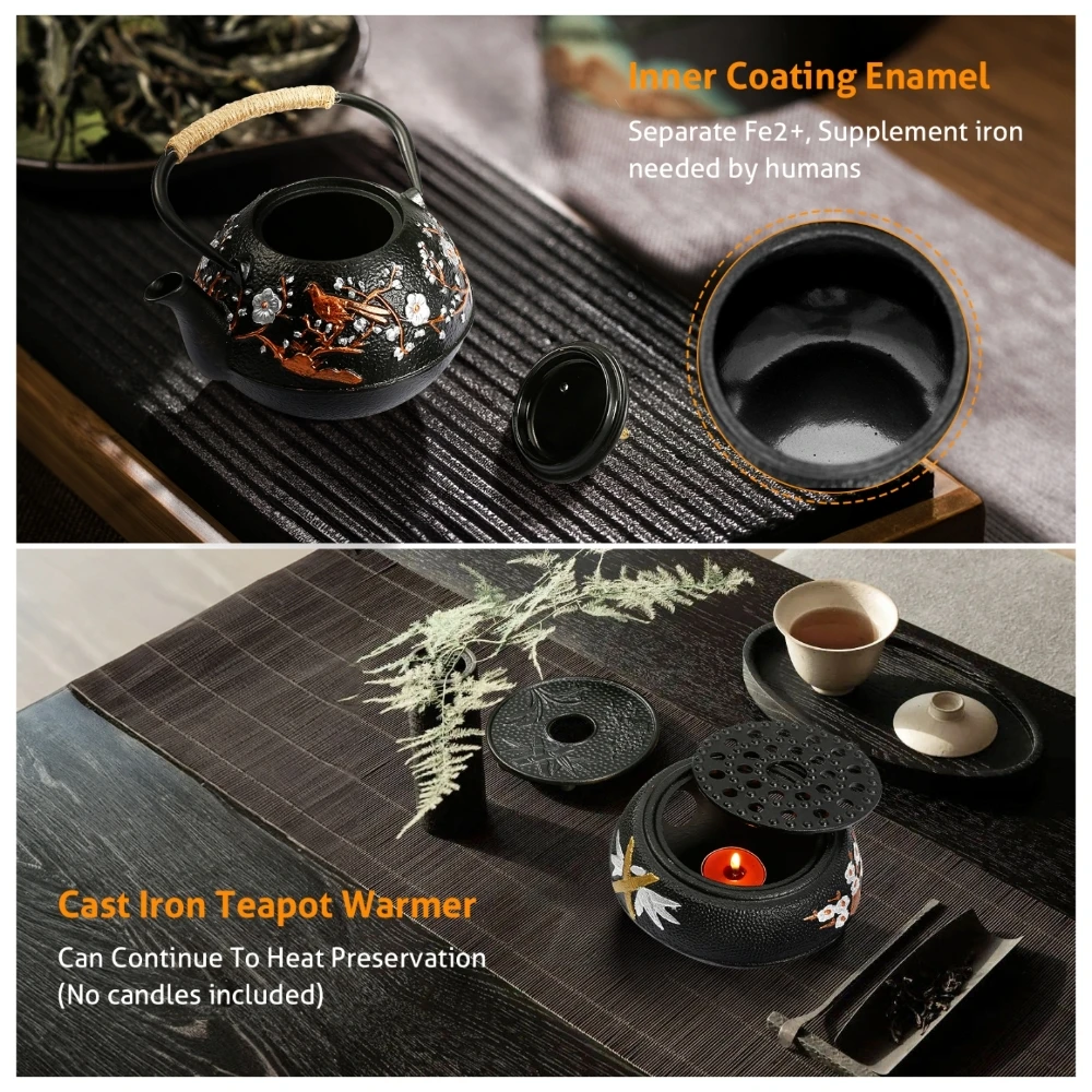 Cast Iron Teapot Set with Alco - Camping Cooking Alcohol avis et prix