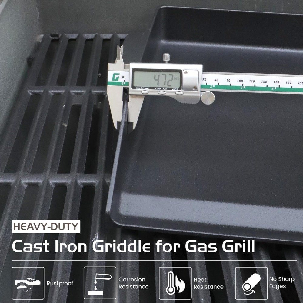 13x17 Cast Iron Griddle for Ga - Camping Cooking Top avis et prix
