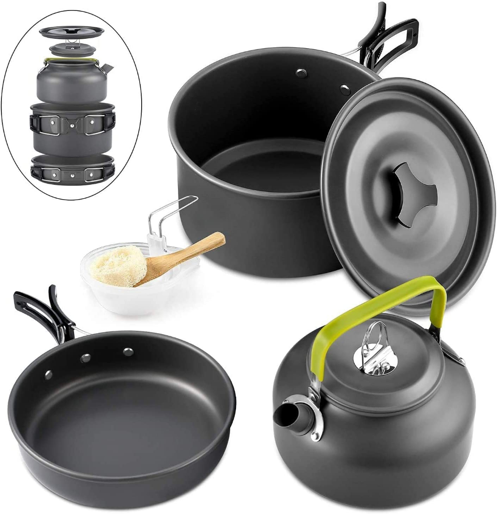 Outdoor camping cookware set a - Camping Cooking Set 2 Person avis et prix