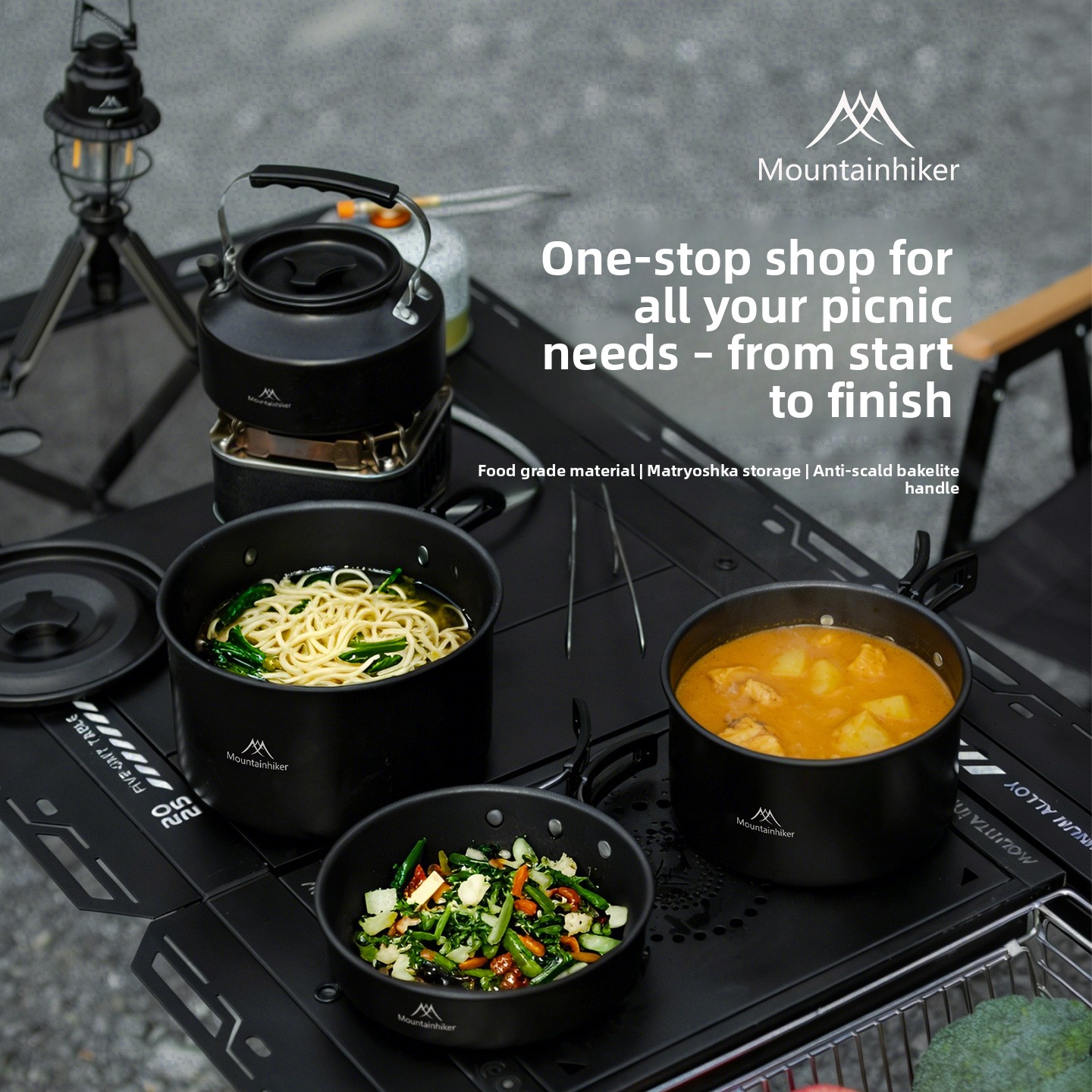MOUNTAINHIKER Three Four Five- - Camping Cooking Set 2 Person avis et prix
