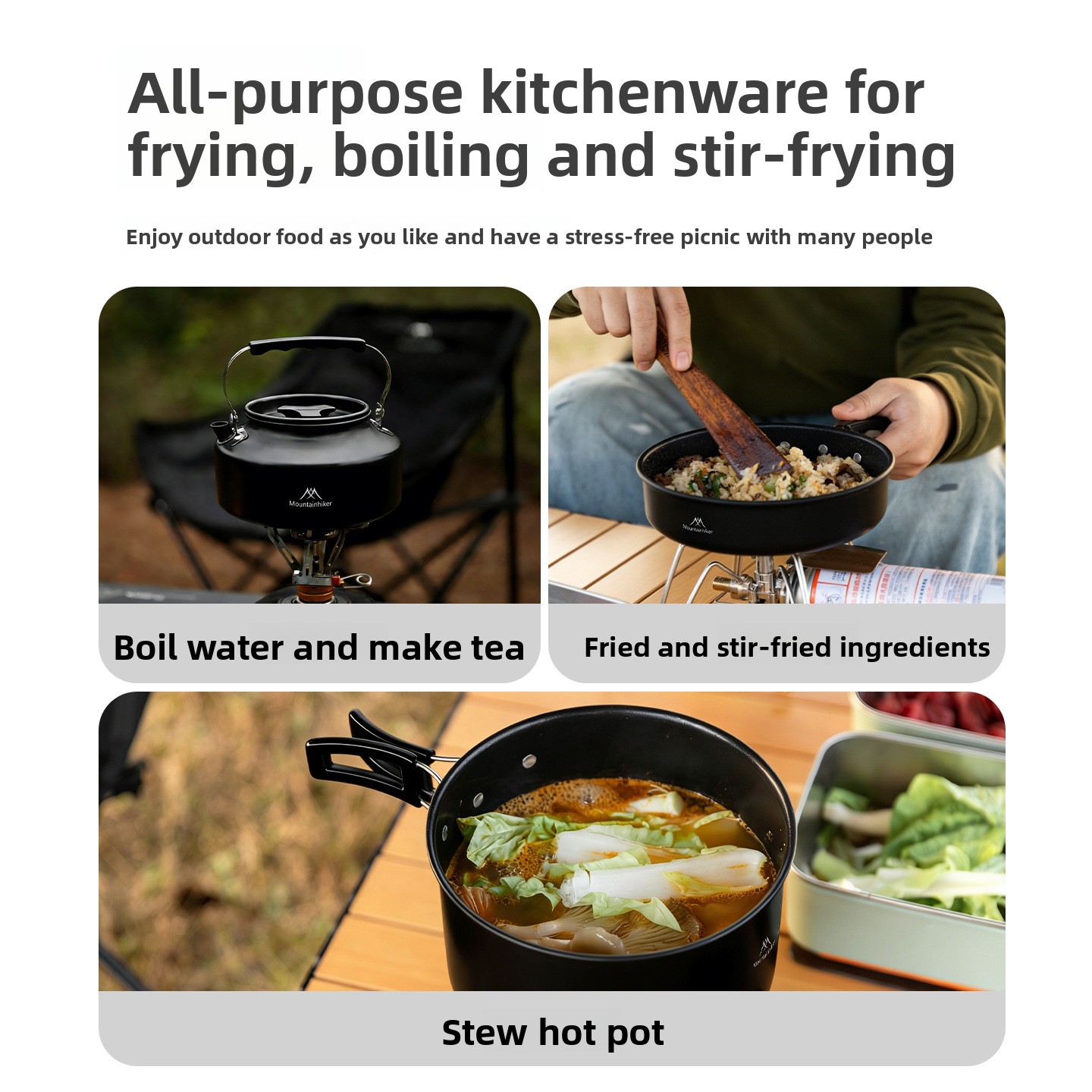 MOUNTAINHIKER Three Four Five- - Camping Cooking Set 2 Person avis et prix