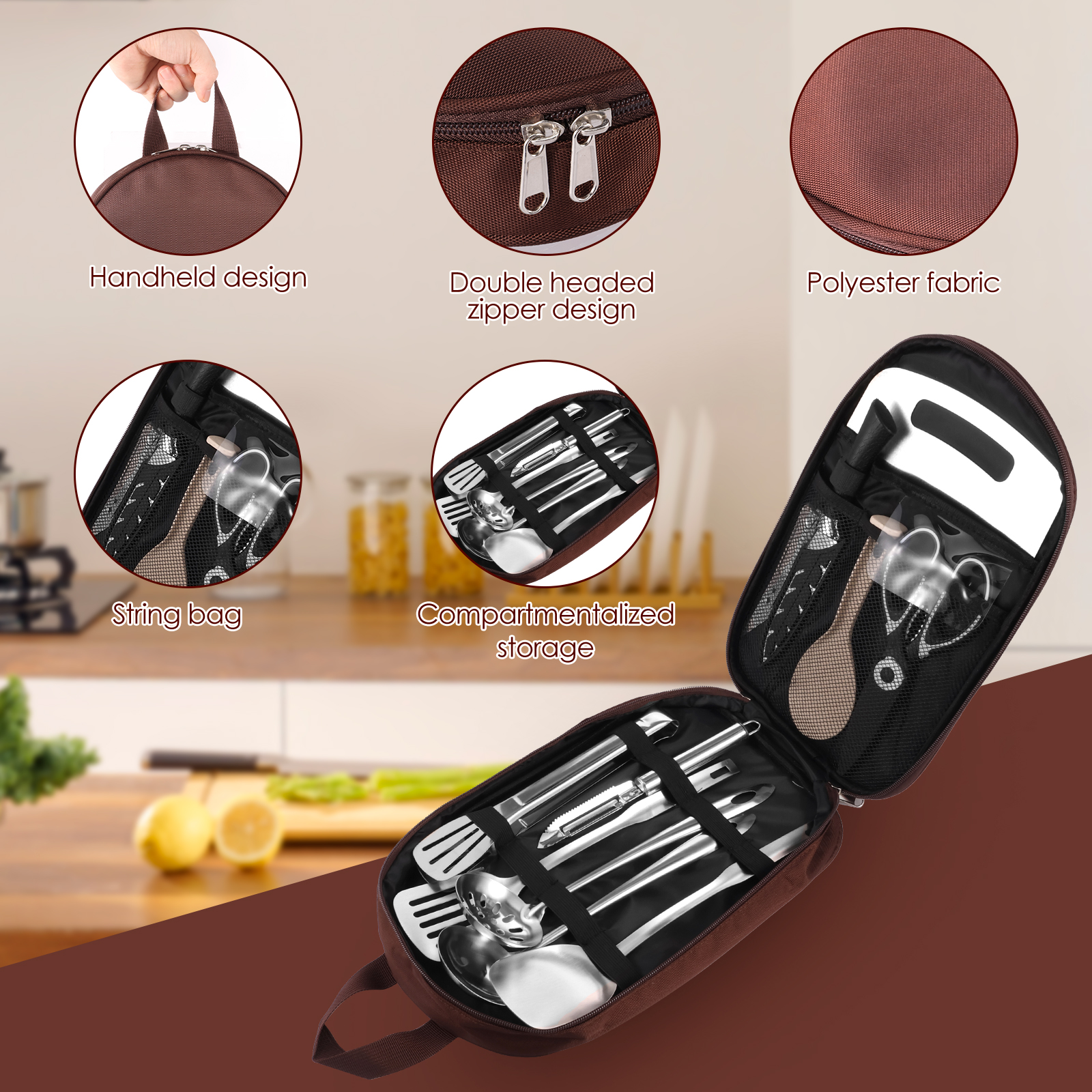 12Pcs Cooking Utensils Set Por - Quechua Camping Cooking Set avis et prix