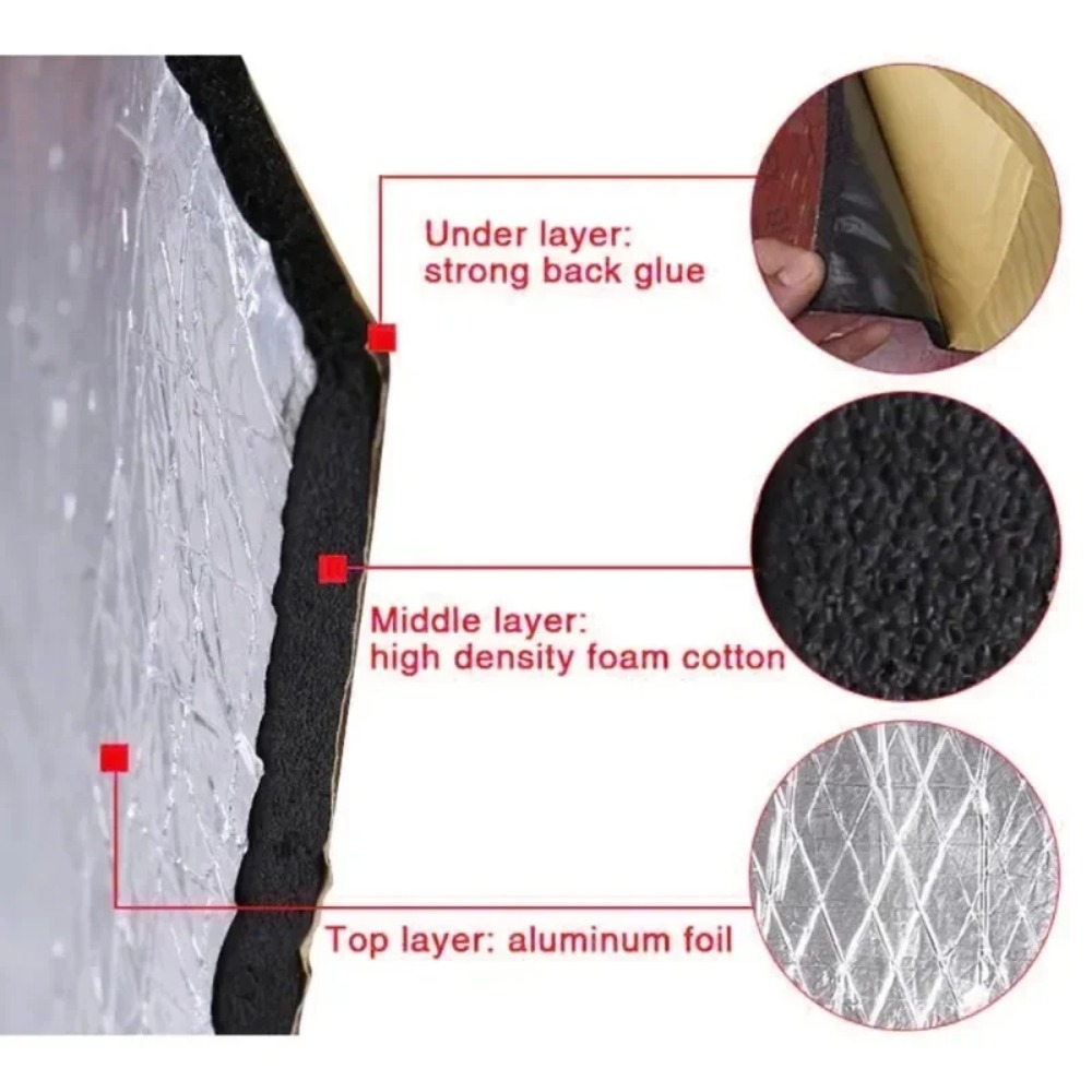 Extra Thick 20mm Car Sound Dea - Aluminum Foil Heavy Duty avis et prix