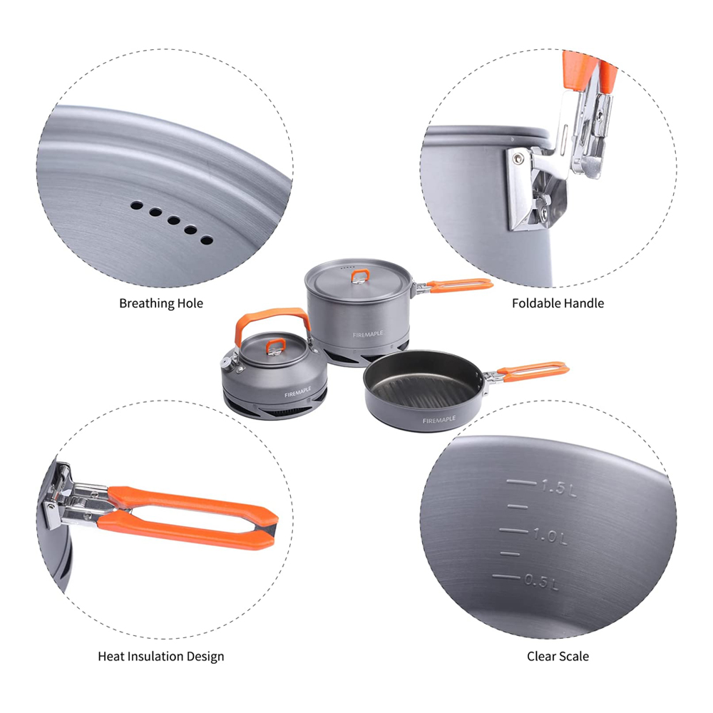 Fire Maple Camping Cookware Ut - Quechua Camping Cooking Set avis et prix