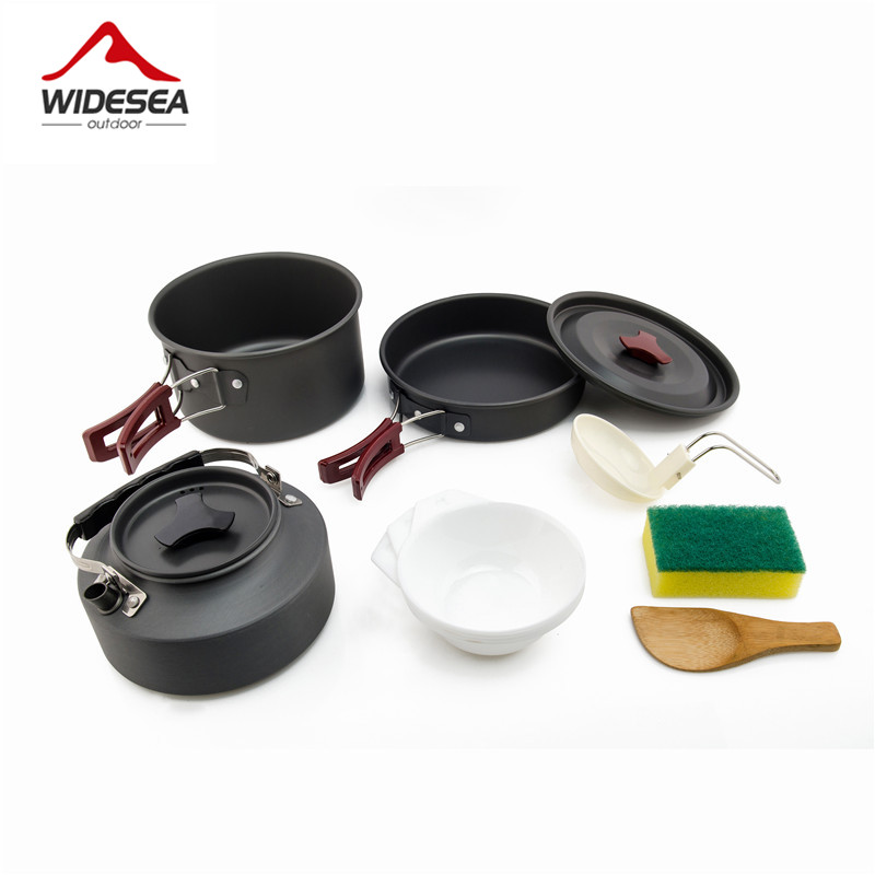 Widesea Camping Cookware Set O - Quechua Camping Cooking Set avis et prix
