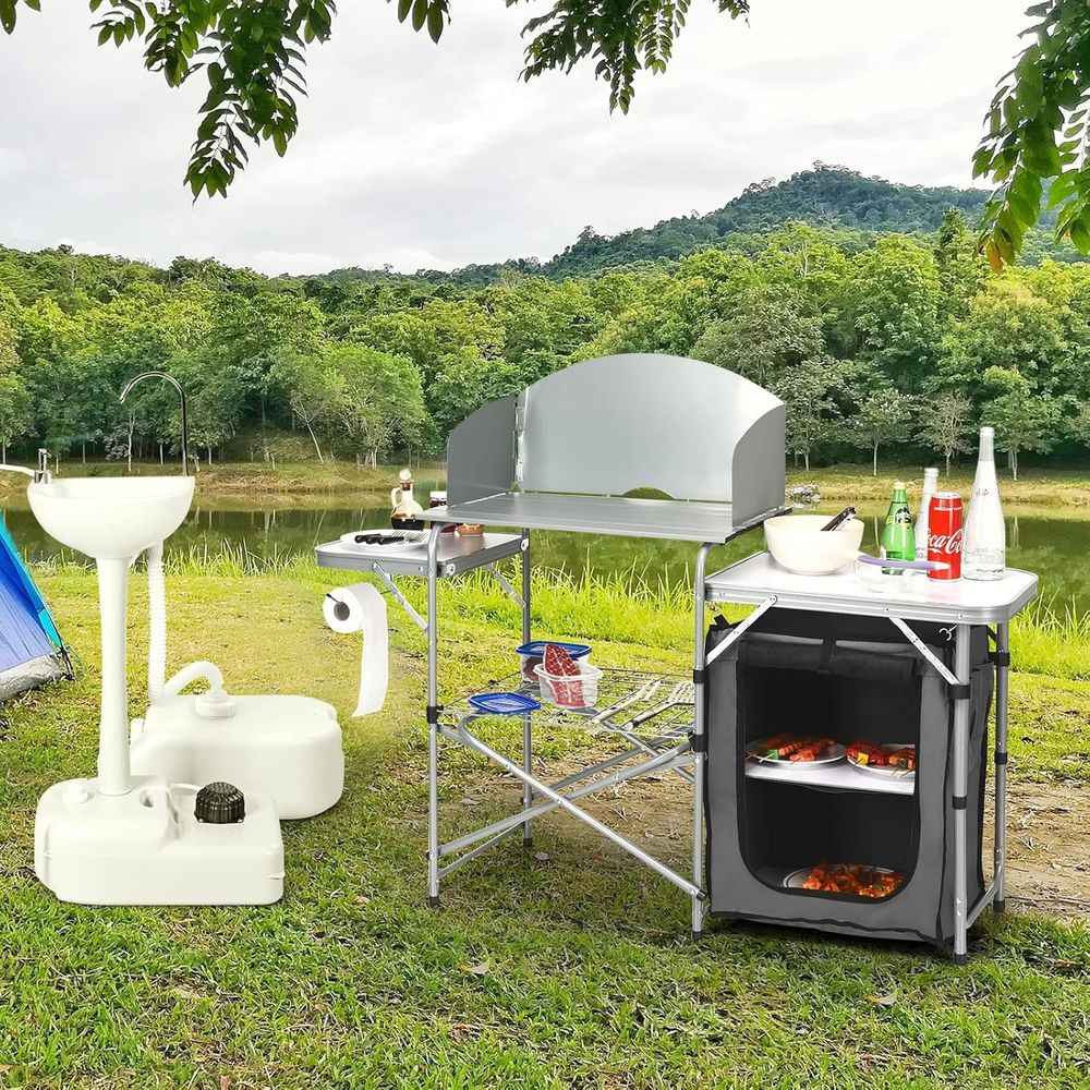 Camping Kitchen Table, Portabl - Camping Cooking Table avis et prix