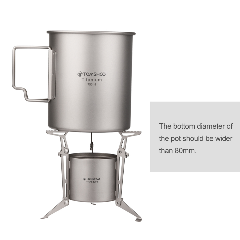 TOMSHOO Ti Alcohol Stove and L - Camping Cooking Alcohol avis et prix